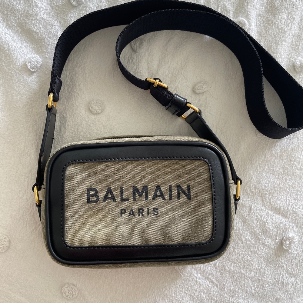 Balmain B-Army 18 Canvas Camera Bag